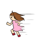 ピンクの女の子（個別スタンプ：1）