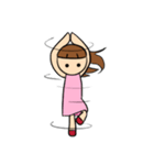 ピンクの女の子（個別スタンプ：6）