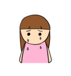 ピンクの女の子（個別スタンプ：30）