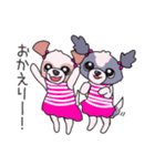 でこぼこ姉妹犬 Chelsea先輩 ＆ Rosebud後輩（個別スタンプ：38）