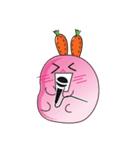 Cute Carrot-rabbit（個別スタンプ：4）