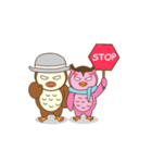 couple owl（個別スタンプ：25）