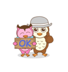 couple owl（個別スタンプ：33）