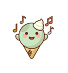 Chibi Ice Cream Friends（個別スタンプ：1）