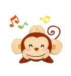 小さな猿の笑顔（個別スタンプ：3）