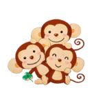 小さな猿の笑顔（個別スタンプ：4）