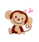 小さな猿の笑顔（個別スタンプ：6）
