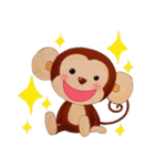 小さな猿の笑顔（個別スタンプ：9）