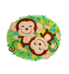 小さな猿の笑顔（個別スタンプ：13）
