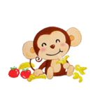 小さな猿の笑顔（個別スタンプ：34）