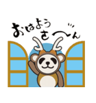 奈良の鹿パンダ だんちの ぱん吉（個別スタンプ：1）