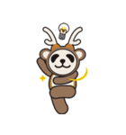 奈良の鹿パンダ だんちの ぱん吉（個別スタンプ：25）