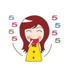 happy girl v1（個別スタンプ：30）