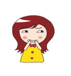 happy girl v1（個別スタンプ：40）