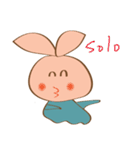 cute rabbit for u（個別スタンプ：5）