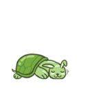 Green Little rabbit Turtle（個別スタンプ：9）