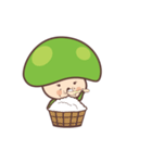 cute mushroom babe living（個別スタンプ：7）