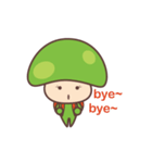 cute mushroom babe living（個別スタンプ：21）