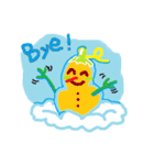 Look snowman summer（個別スタンプ：29）