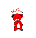 女の子とテディベア（個別スタンプ：2）
