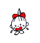 女の子とテディベア（個別スタンプ：10）