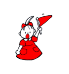 女の子とテディベア（個別スタンプ：12）
