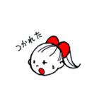 女の子とテディベア（個別スタンプ：23）