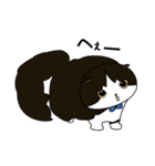 ちゃいろ と しろくろのねこ（個別スタンプ：19）
