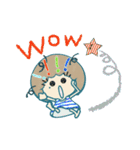カラフルな女の子と星（個別スタンプ：2）