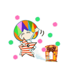 カラフルな女の子と星（個別スタンプ：14）