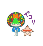 カラフルな女の子と星（個別スタンプ：15）