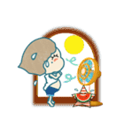 カラフルな女の子と星（個別スタンプ：17）