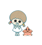 カラフルな女の子と星（個別スタンプ：20）
