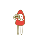 赤いトンガリさん2（個別スタンプ：3）