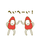赤いトンガリさん2（個別スタンプ：5）