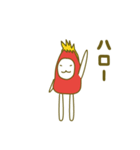 赤いトンガリさん2（個別スタンプ：8）