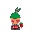 Strawberry rabbit year life blog（個別スタンプ：34）