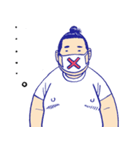 おすもうさんのオフ（個別スタンプ：12）