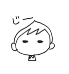 手描きのショートカットの女子（個別スタンプ：7）