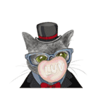Black Addy Meow（個別スタンプ：1）