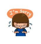Nerd funny girl（個別スタンプ：3）