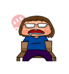 Nerd funny girl（個別スタンプ：10）