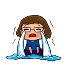 Nerd funny girl（個別スタンプ：22）