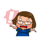 Nerd funny girl（個別スタンプ：23）