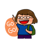 Nerd funny girl（個別スタンプ：31）