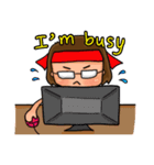 Nerd funny girl（個別スタンプ：34）