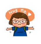 Nerd funny girl（個別スタンプ：39）