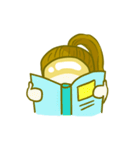 bald head girl（個別スタンプ：3）