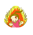 bald head girl（個別スタンプ：8）