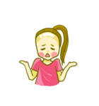 bald head girl（個別スタンプ：10）